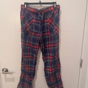 Plaid Aerie Lounge/PJ Pants in Red and Blue